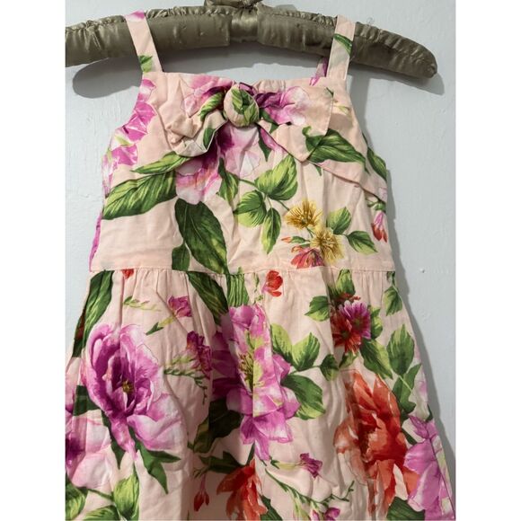 Janie and Jack Dahlia Bow midi dress 6 - Picture 7 of 7